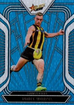 2022 Select AFL Footy Stars - Fractured - Arctic Blue #FB120 James Worpel Front